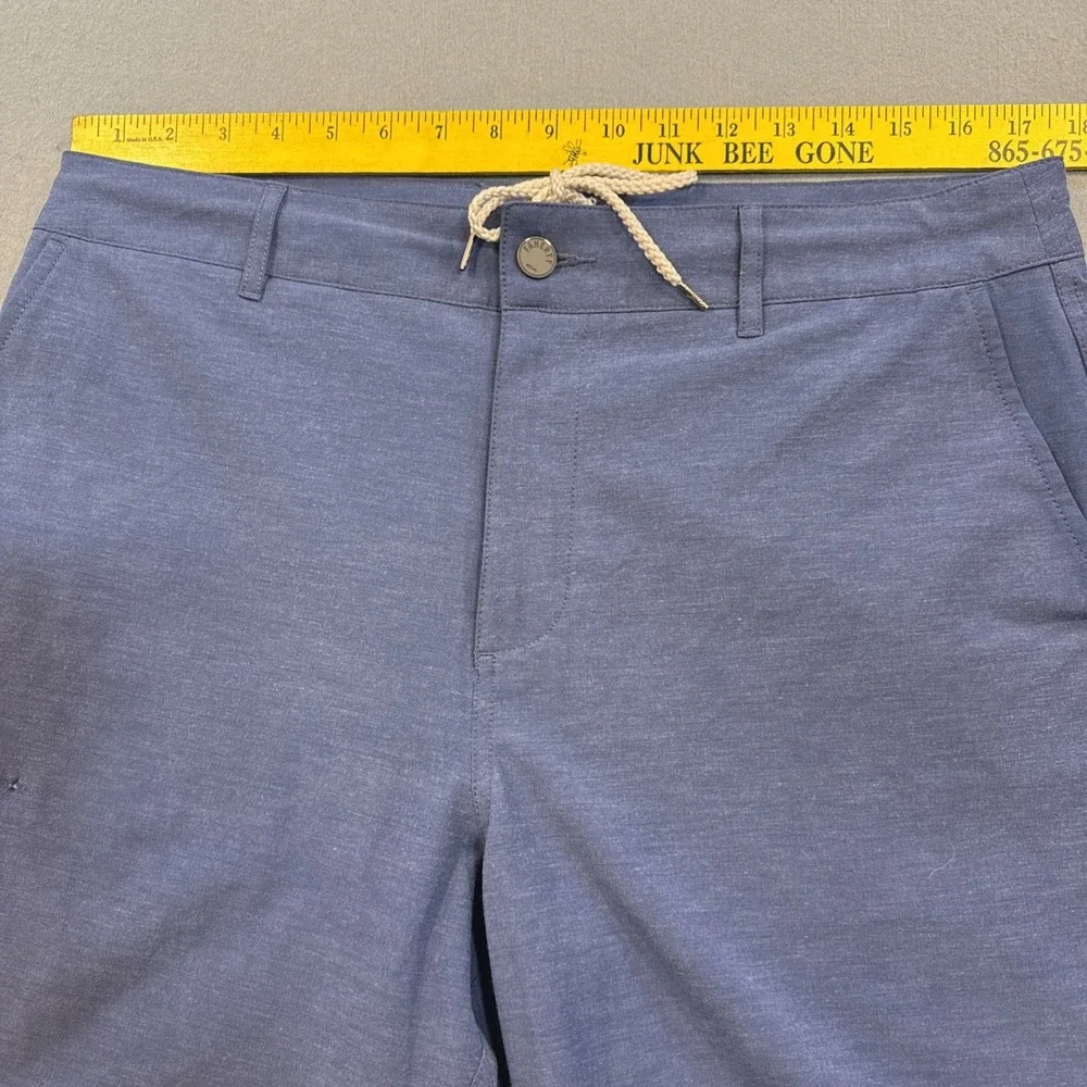 Faherty All Day Shorts Mens 34 Blue Drawstring Chino 6